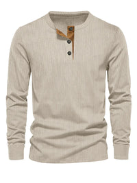 Easton™ | Klassisches Herren-Langarmshirt – Khaki