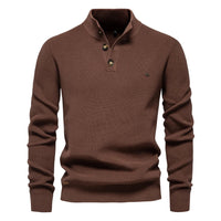 Szczerba - Pullover Mit Knopf Gestaltung – Braun