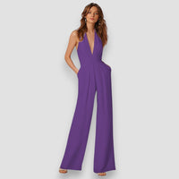 Bea | Schlaghosen-Jumpsuit – Lila