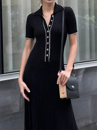 Saira | Elegantes Partykleid – Schwarz