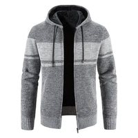 Julian | Vintage Cardigan mit Reißverschluss – Hellgrau