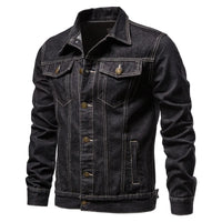 Kelvin | Trucker Jeansjacke – Schwarz
