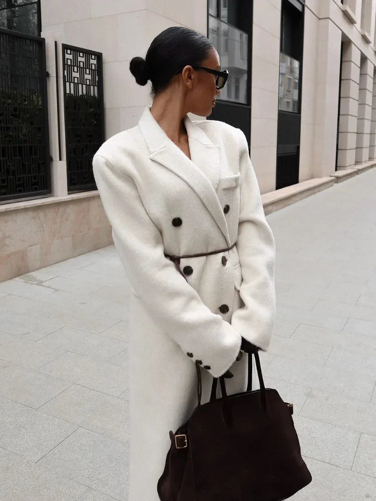 Imera | Chic Doppelreihiger Trenchcoat Damen mit Taschen