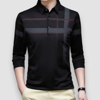 Balain | Long Sleeve Polo Shirt – Schwarz
