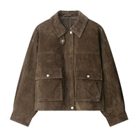 Darya | Kurze Oversize-Jacke – Braun
