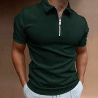 Santiago Zip-Up Poloshirt | 50% RABATT – Grün