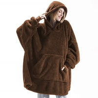Oversize Hoodie Damen Kuschelpullover | Weich & Lässig – Kaffee
