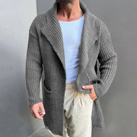 VOLKER - EXTRAFEINE STRICKJACKE – Grau