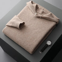 HARDY - PULLOVER MIT KAPUZE 100% KASCHMIR – Braun
