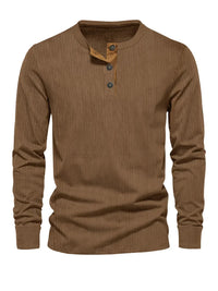 Easton™ | Klassisches Herren-Langarmshirt – Braun
