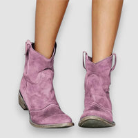 Sabine | Vintage Cowboystiefel – Rosa