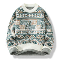 Benjamin | Vintage Icelandic Sweater – Weiß