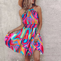 Damen Lässiges Ärmelloses Ibiza Kleid | Mini – Violett