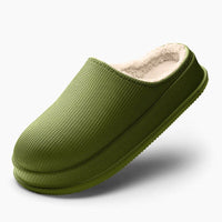 Nicole - Bequeme und warme Sandalen – Grün