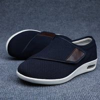 Heidi-Mode | Diabetische Komfortschuhe - Mit Verstellbaren Riemen – Blau