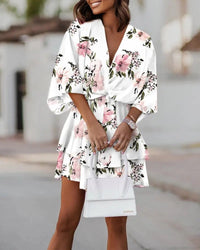 Josie - Boho-Minikleid für Frauen – Weiß