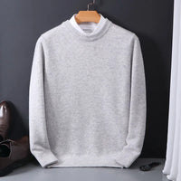 Pullover Herren Klassisch Rundhals | Elegant & Weich – Grau