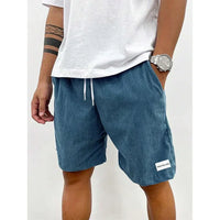 Geo | Bequeme Shorts – Blau