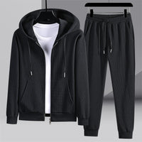 Luca™ - Herren Lounge-Set aus Strick – Schwarz (Fast ausverkauft)