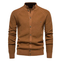 Ottmar | Exklusive Baumwoll-Cardigan – Braun