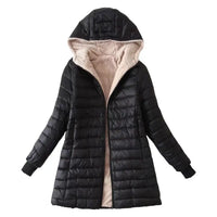 Elise | Gepolsterte Winterjacke – Schwarz