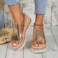 Nuria | Bequeme Sandalen – Gold