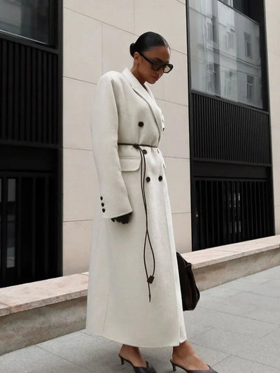 Imera | Chic Doppelreihiger Trenchcoat Damen mit Taschen