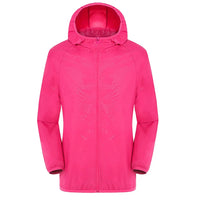 Unisex Wasserdichter Trenchcoat | Mit Kapuze – Rosa