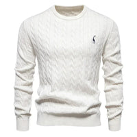 Moritz | Warmer Herrenpullover aus weichem Strick – Weiß