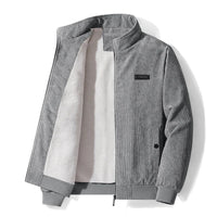 Max | Cordjacke mit Fleecefutter für Herren – Grau