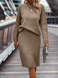 Teli | 2-Teiliges Set aus Pullover und Rock – Beige