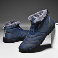 Brend | Wasserdichte Herren-Winterstiefel mit Warmem Fleecefutter – Bleu foncé