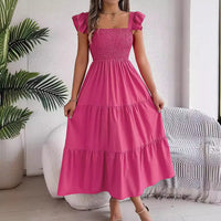 Feija™| Maxikleid Deine Sommer-Energie – Rosenrot