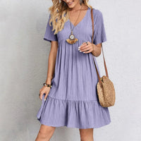 Leefke™| Sommerkleid Luftig, Feminin & Zeitlos – Lila