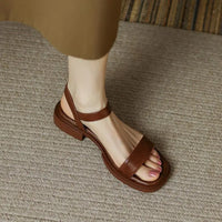 Elsen™ | Leder-Sandalen Juneya – Braun