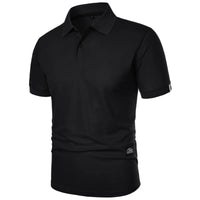 Horatio - Knitterfreies Sommer-Poloshirt – Schwarz