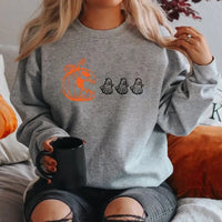 Fern - Langärmeliges Sweatshirt – Grau