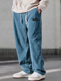 Hans™ | Weite Hose mit flexiblem Bund – Himmelblau
