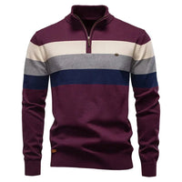 Neuhaus | Stilvoller Pullover mit Stehkragen – Weinrot