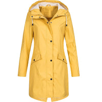 Stylische Regenjacke für Damen | Wasserdicht – Gelb