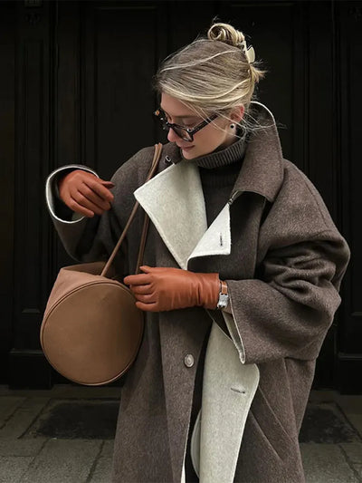 Zare | Langer Dicke Trenchcoat Damen Winter Gemütlich