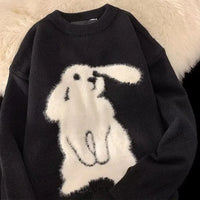Kletaris | Herren Oversize Strickpullover für den Winter – Schwarz