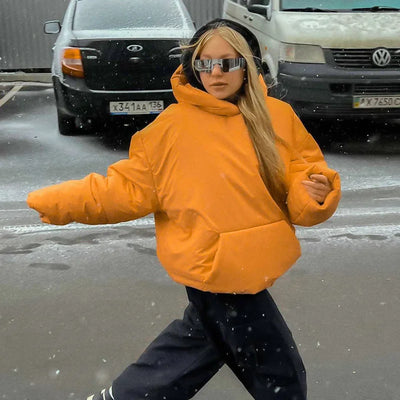 Olithoreia | Damen Winterjacke mit Kapuze und Taschen