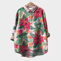 Walburga | Oversize-Bluse mit strahlendem Komfort – Rosa