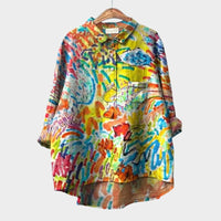 Walburga | Oversize-Bluse mit strahlendem Komfort – Muster 3