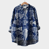 Gerlinde | Oversize-Bluse mit einzigartigem Komfort – Blau