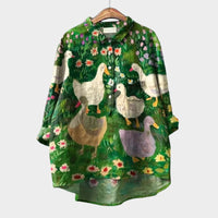 Gerlinde | Oversize-Bluse mit einzigartigem Komfort – Grün