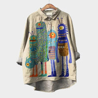 Cindraliese | Oversize-Bluse für entspannten Komfort – Muster 1