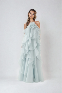 LIVORA – Elegantes Maxikleid für unvergessliche Momente – Blau