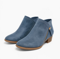 Ellen | Stiefeletten mit mittelhohen Schäften – Blau
